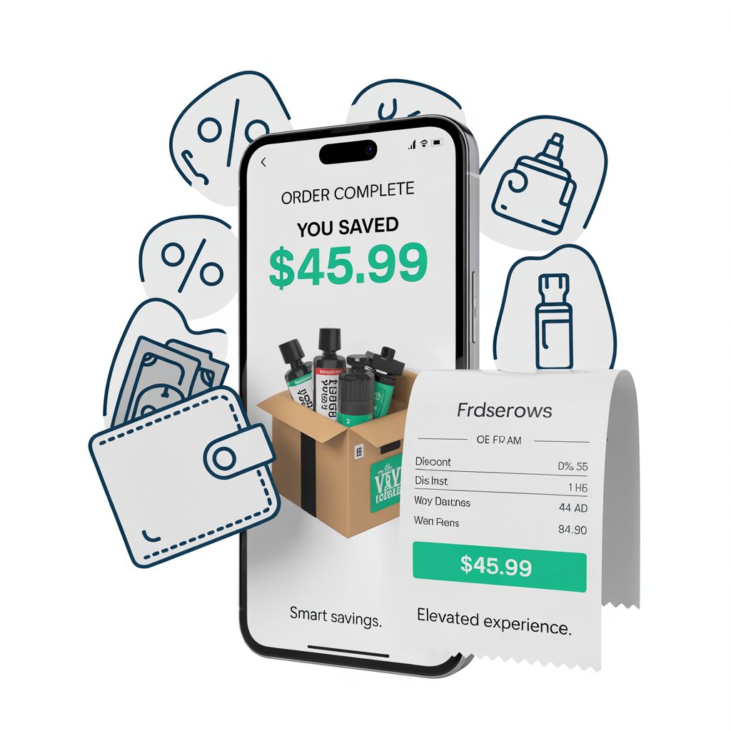 Saving money on vape products